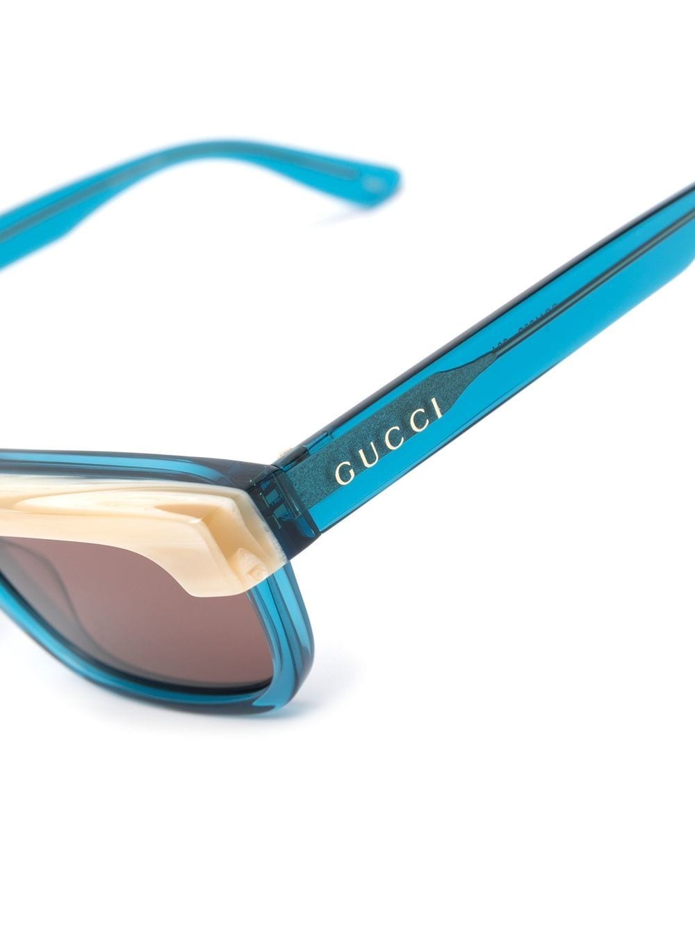 Gucci Gg1166s Rectangular Sunglasses In Blue Modesens 