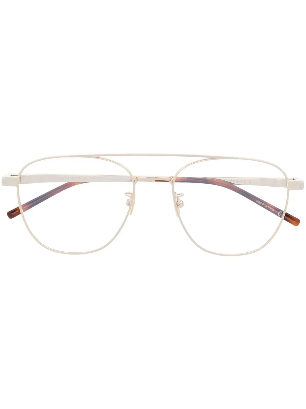 

Saint Laurent Eyewear SL530 pilot-frame glasses - Yellow