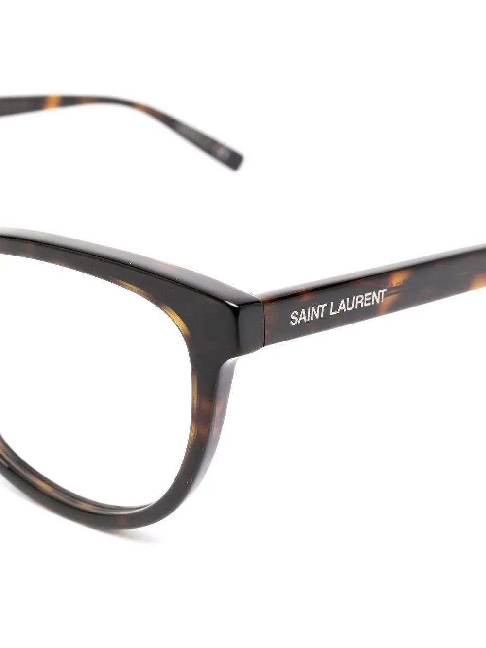 Saint Laurent Sl504 Cat-eye Glasses In Brown