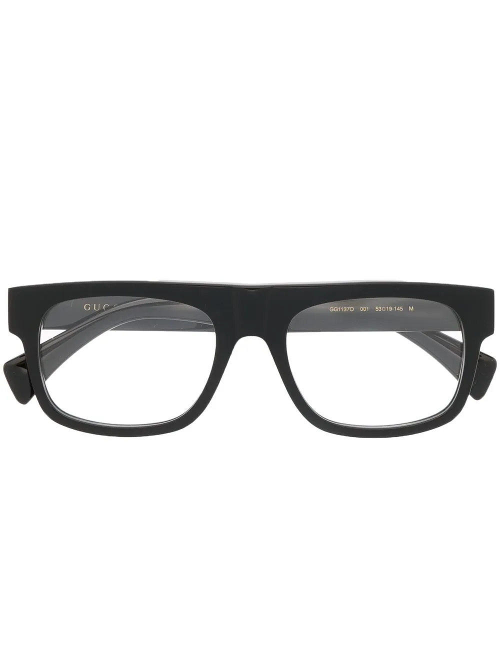 

Gucci Eyewear lentes con armazón cuadrada - Negro