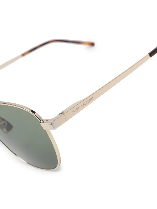 NEW Saint Laurent SL531 Gold Round Sunglasses Saint Laurent SL531 Round Sunglasses in Gold | Designer Daydream main image 3