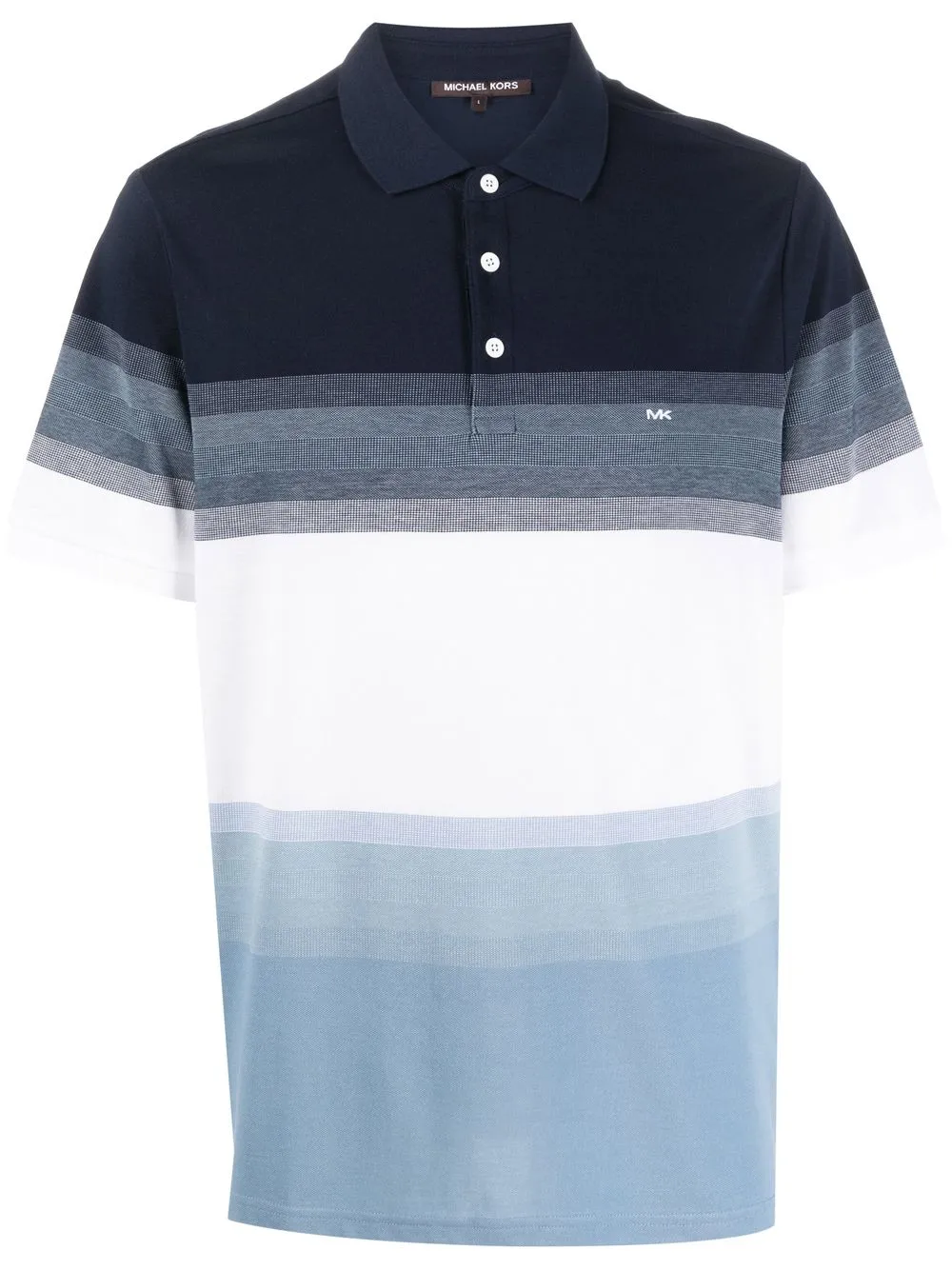 

Michael Kors playera tipo polo con efecto sombreado - Azul