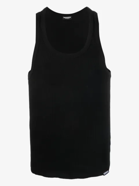 DSQUARED2 ribbed cotton tank top