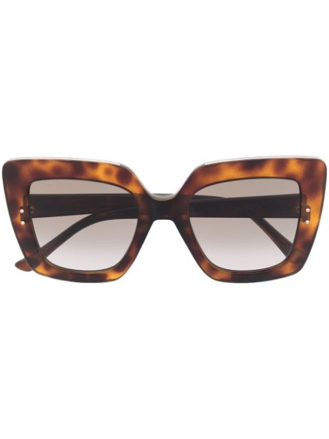 Jimmy Choo Eyewear tortoiseshell-effect tinted sunglasses Women