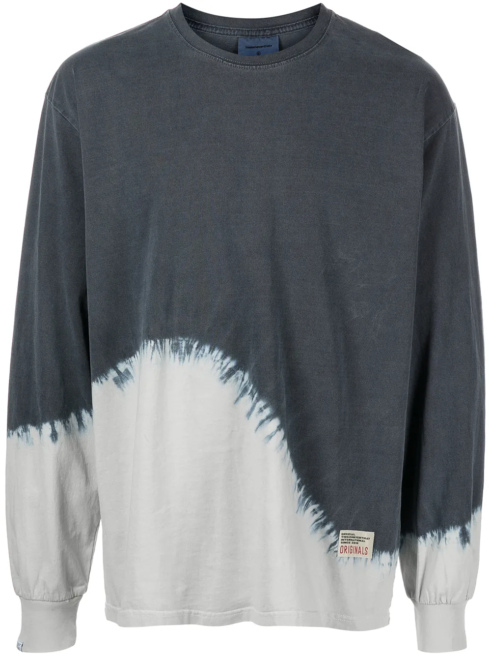 

This Is Never That top Wave con motivo tie-dye - Gris