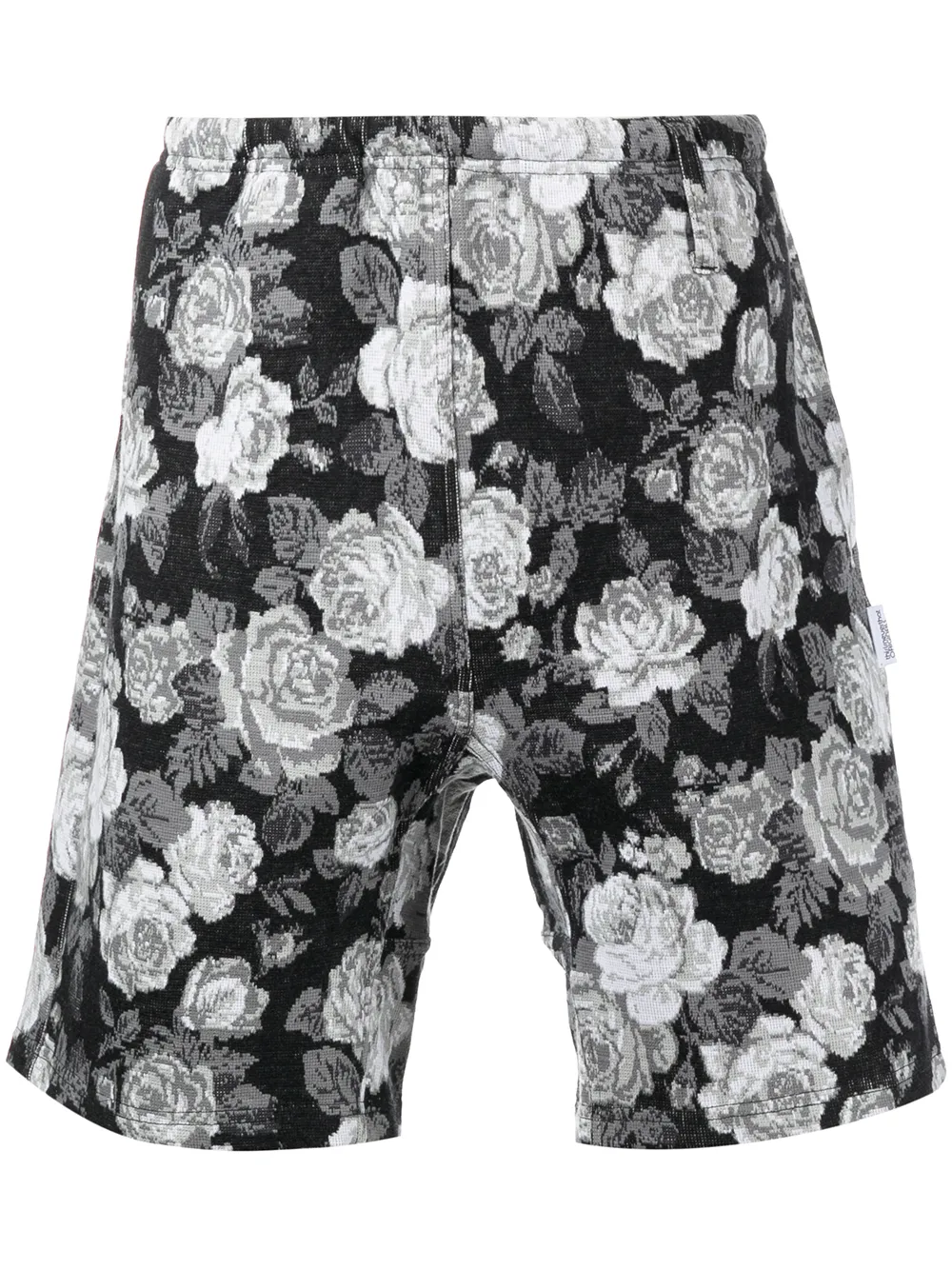 

This Is Never That shorts deportivos con motivo floral en jacquard - Negro