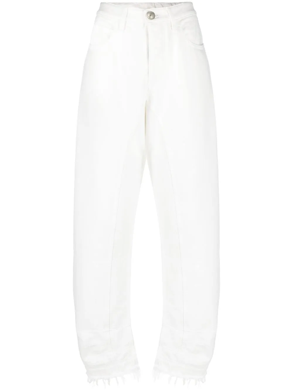 

Jil Sander jeans con tiro alto - Blanco