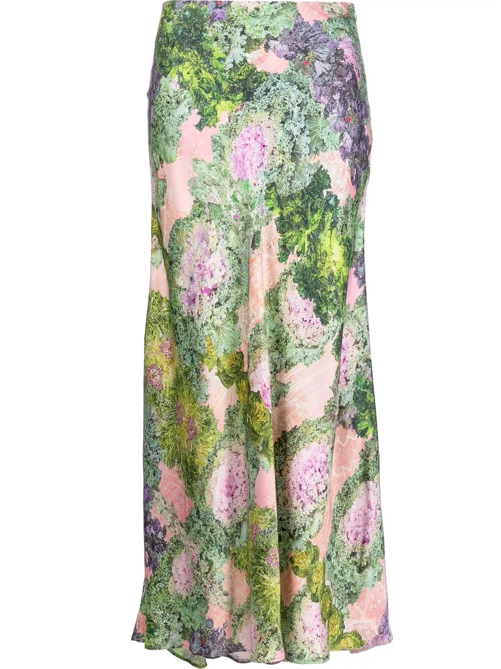 

Collina Strada falda con pliegues y estampado floral - Verde