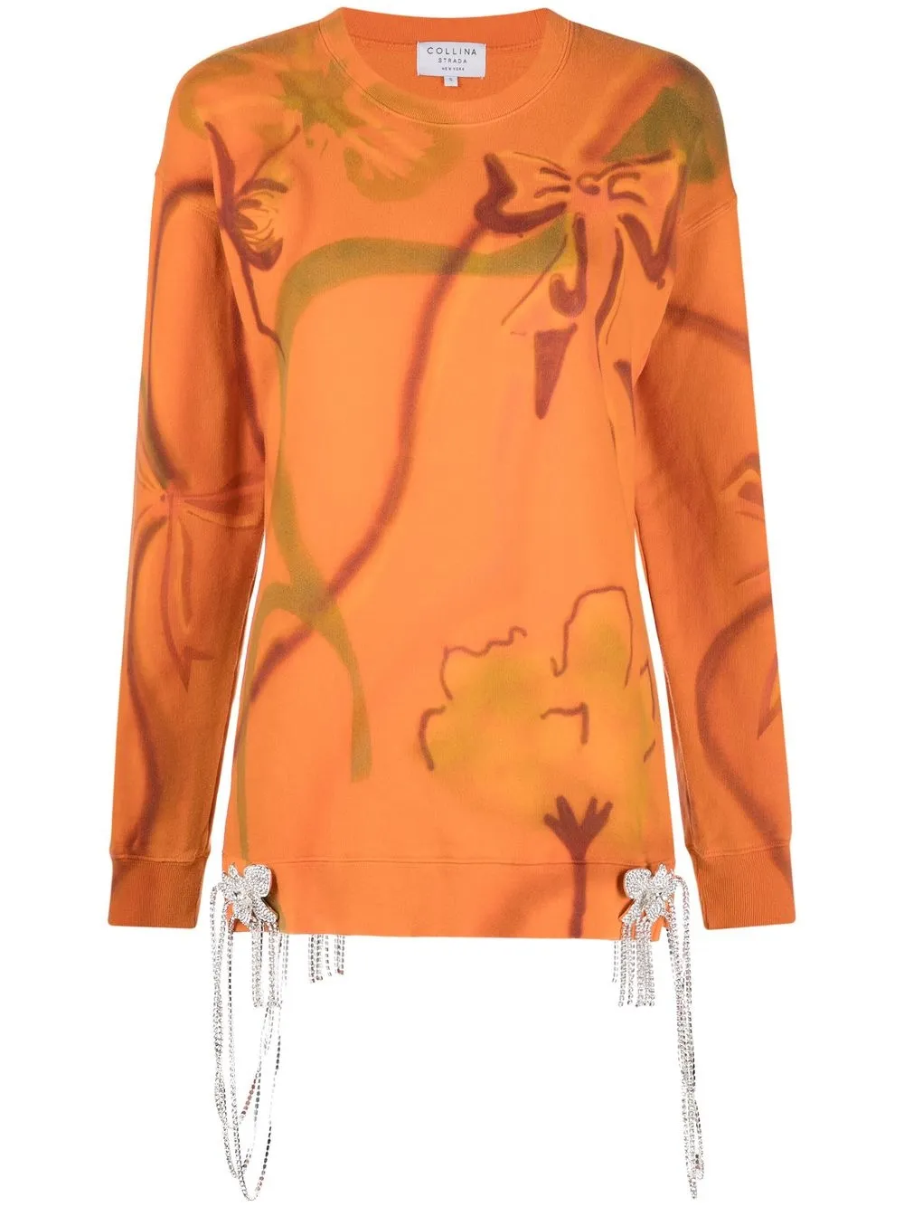 

Collina Strada sudadera con motivo tie-dye - Naranja