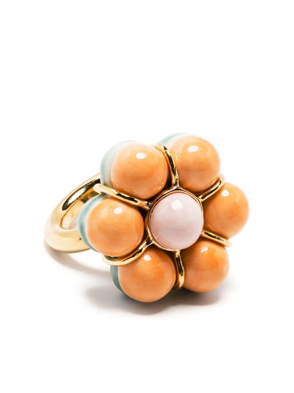 Andres Gallardo Flower Balloon Ring In Orange ModeSens