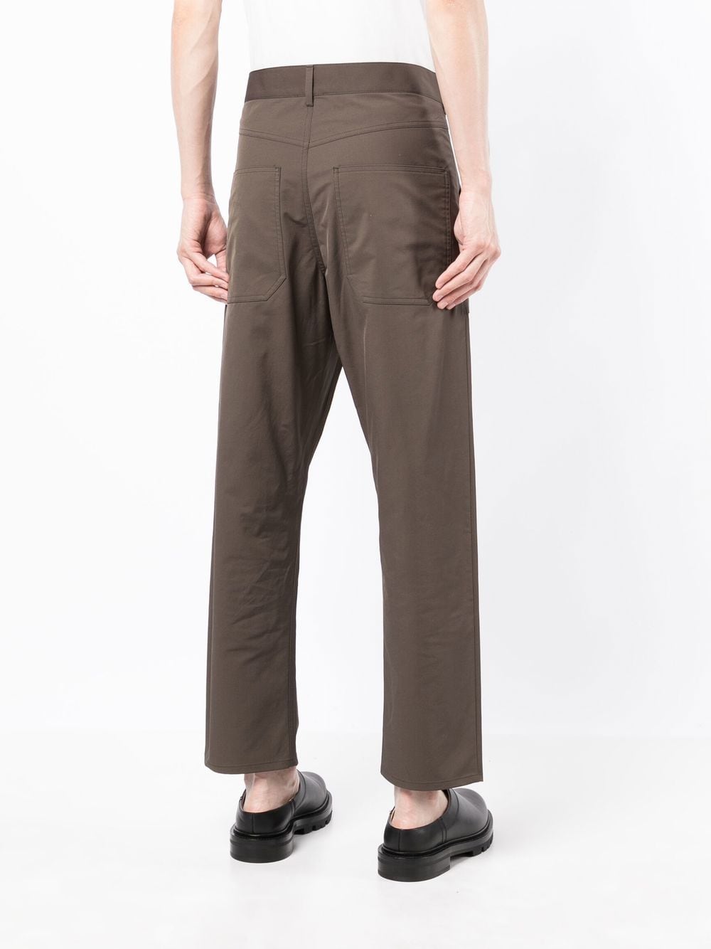 Shop Nanushka High-rise Straight-leg Trousers In Green