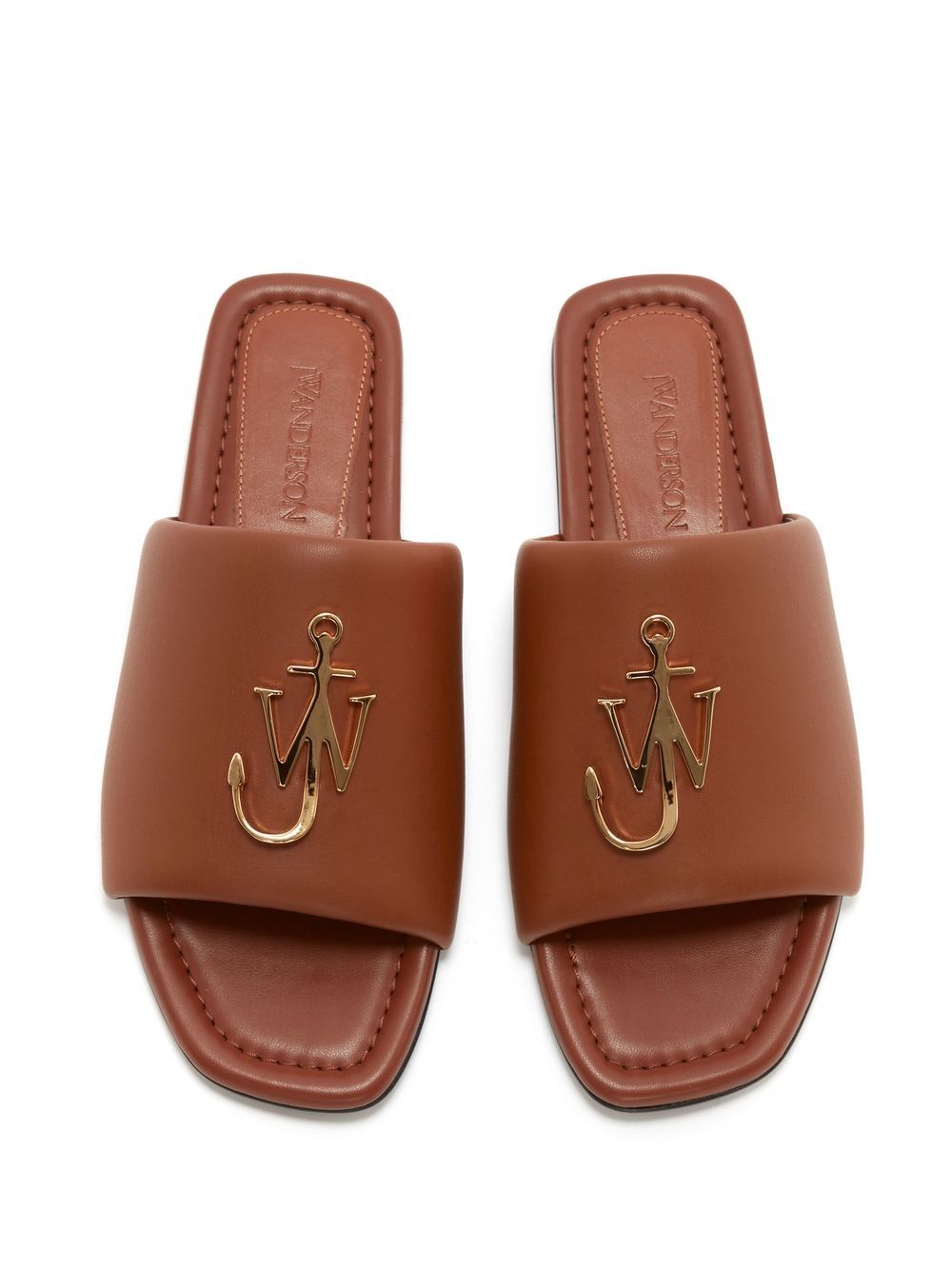 Cheap price deals JW Anderson JW Anchor plaque slide sandals Women