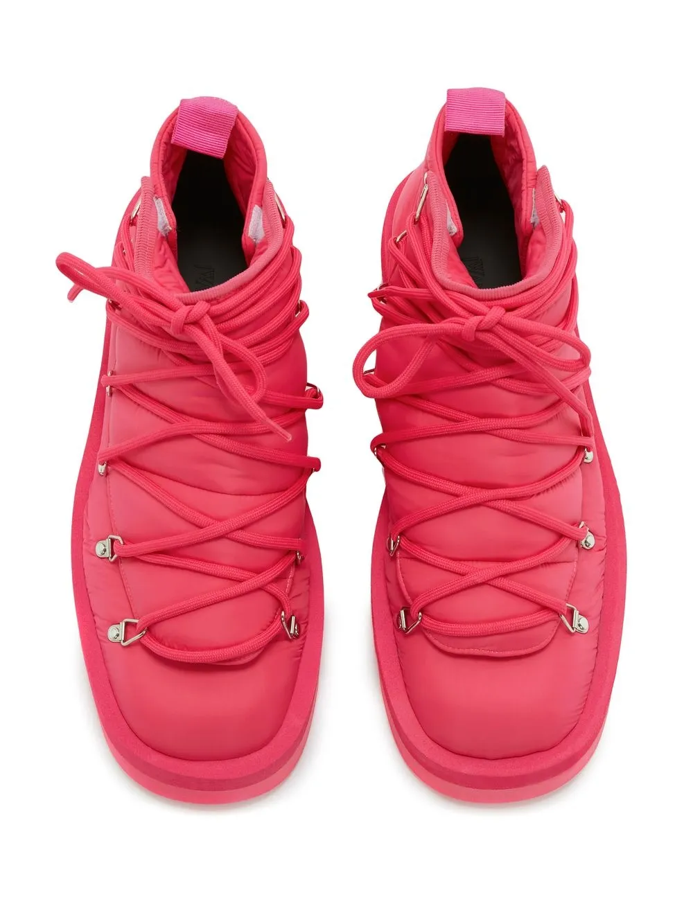 jw anderson padded lace up boots