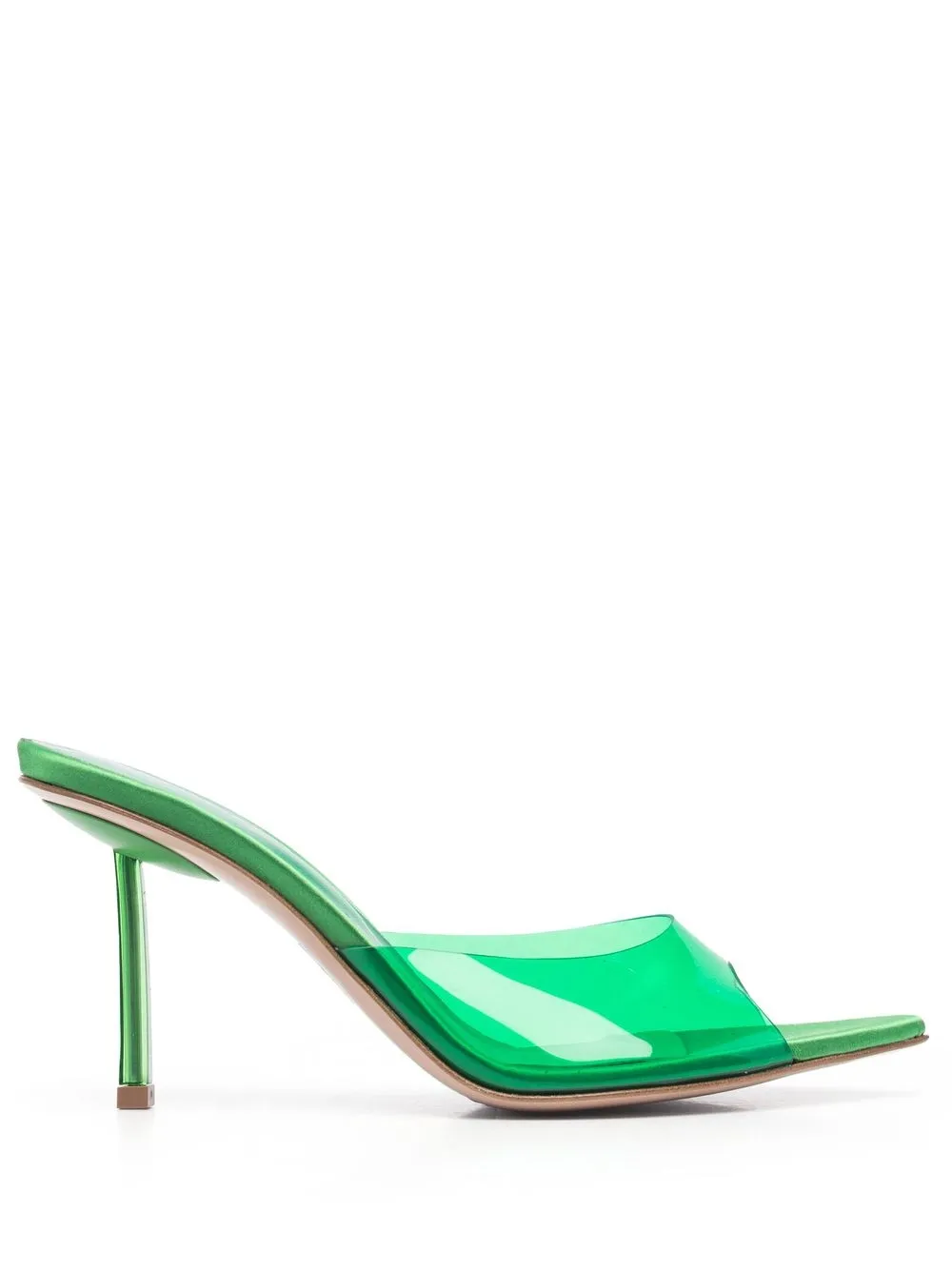 

Le Silla mules con tacón y tira transparente - Verde