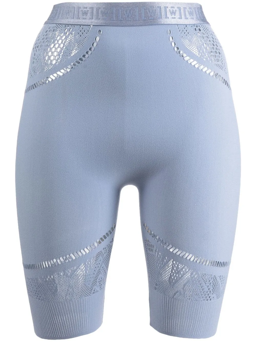 

Wolford Sporty Logo net biker shorts - Blue