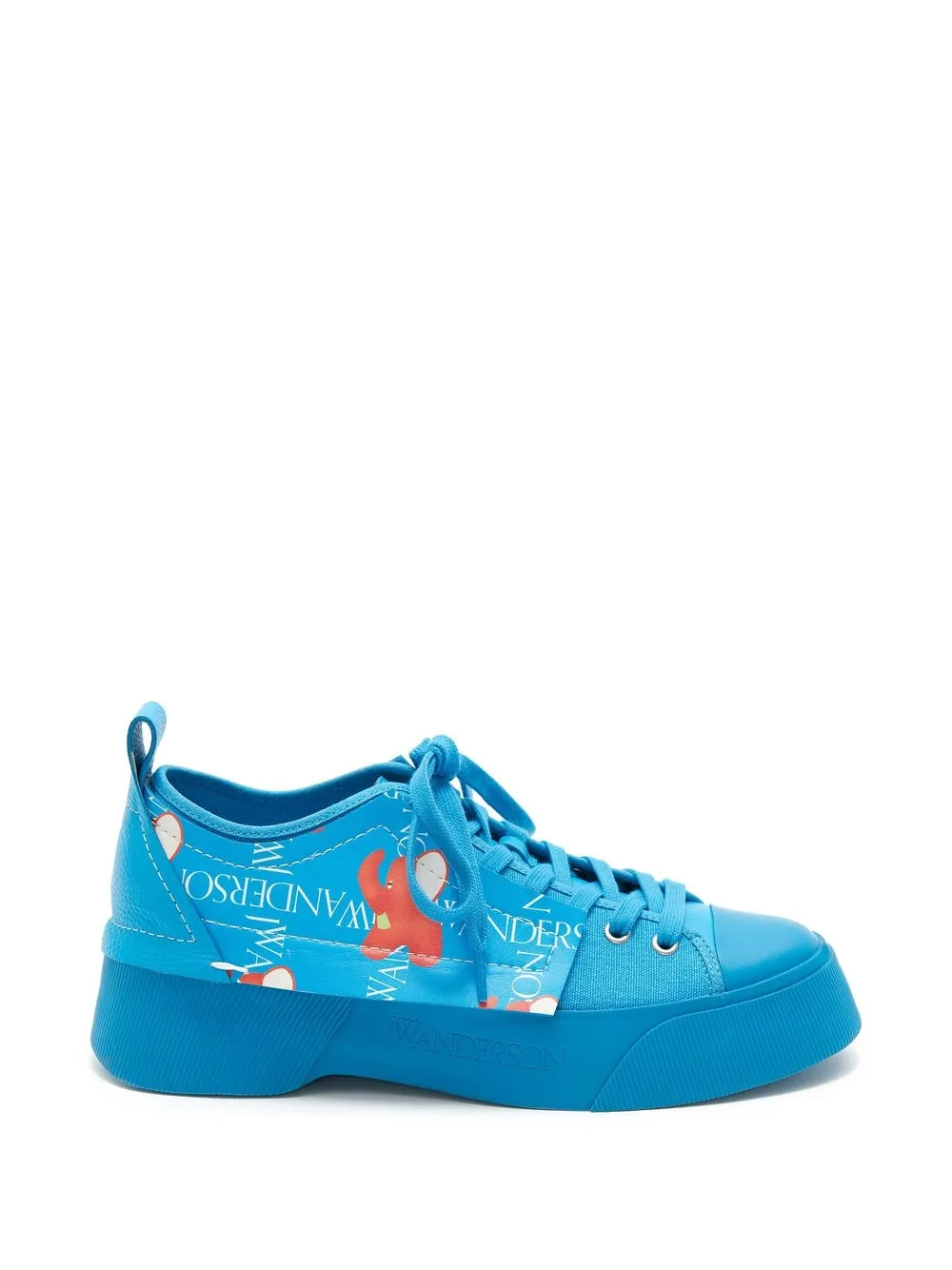 

JW Anderson tenis bajos con plataforma - Azul