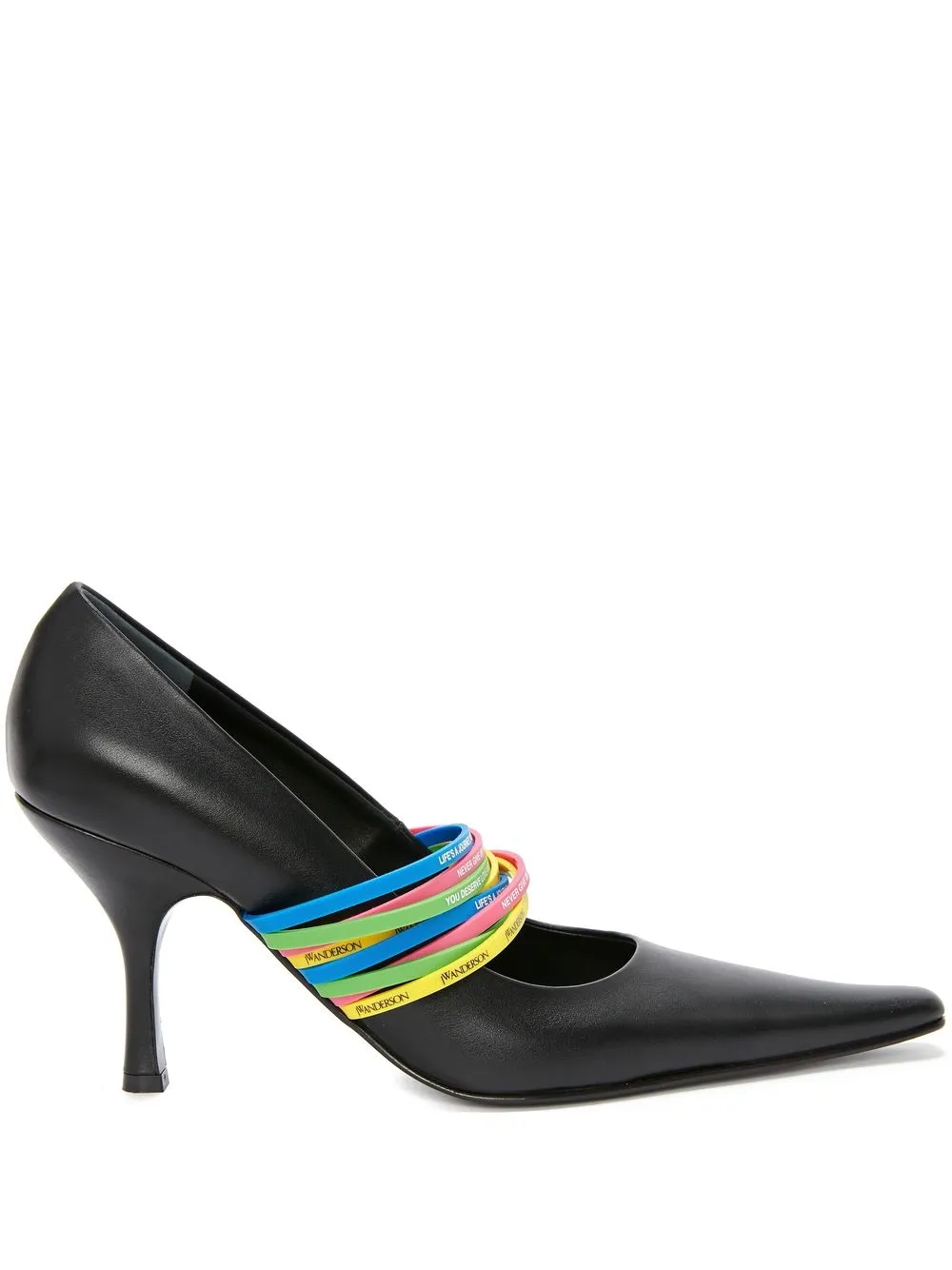 

JW Anderson zapatillas con eslogan estampado - Negro