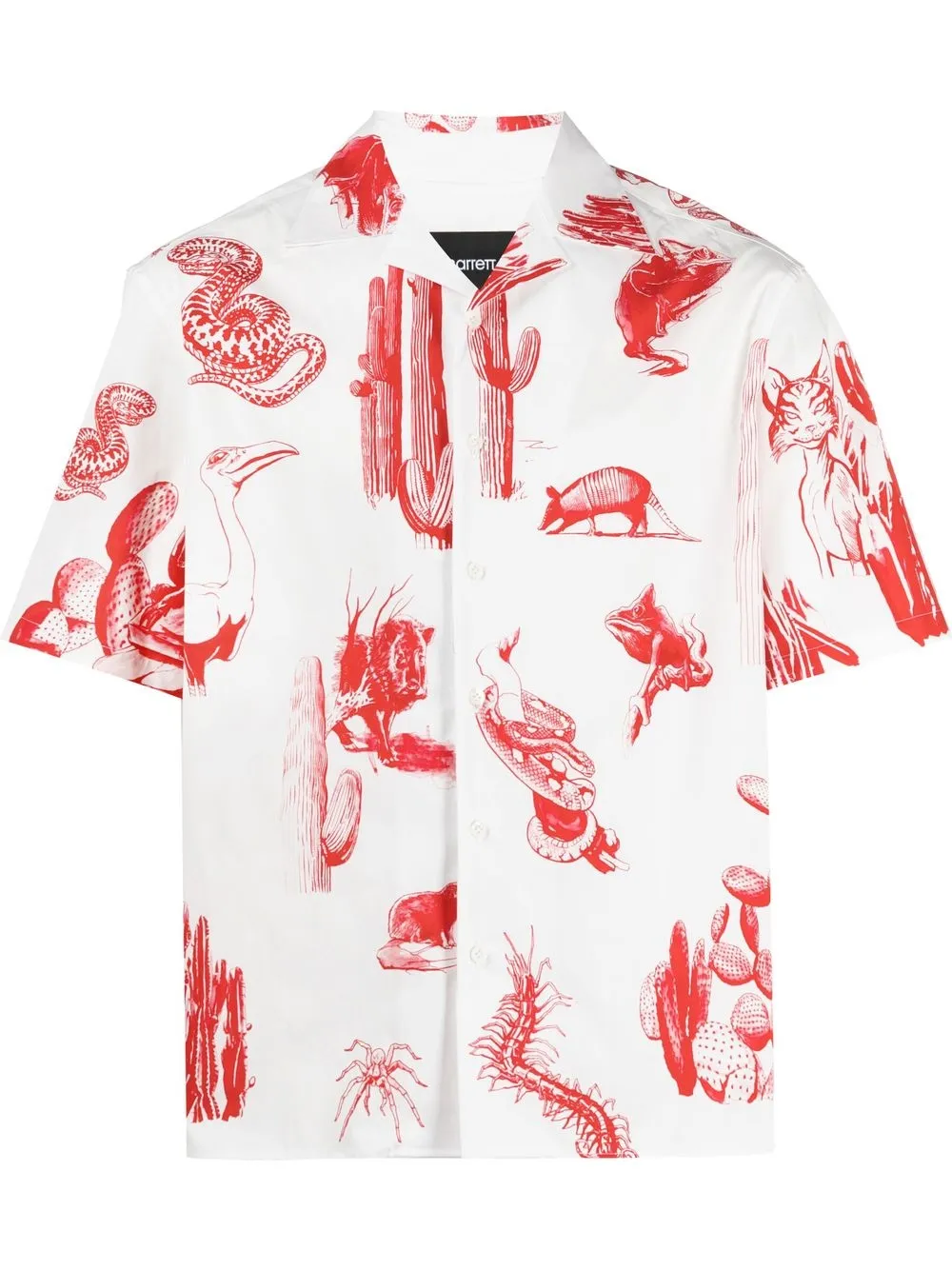 

Neil Barrett camisa con estampado gráfico - Blanco