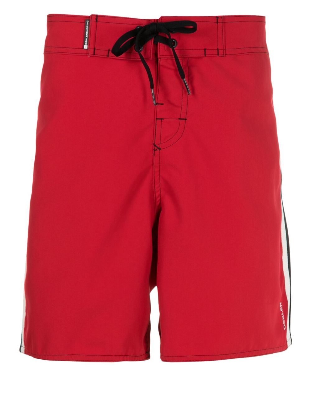 Osklen stripe-detail drawstring swim shorts - Red