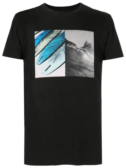 Osklen Camiseta Wave Barrel de algodão