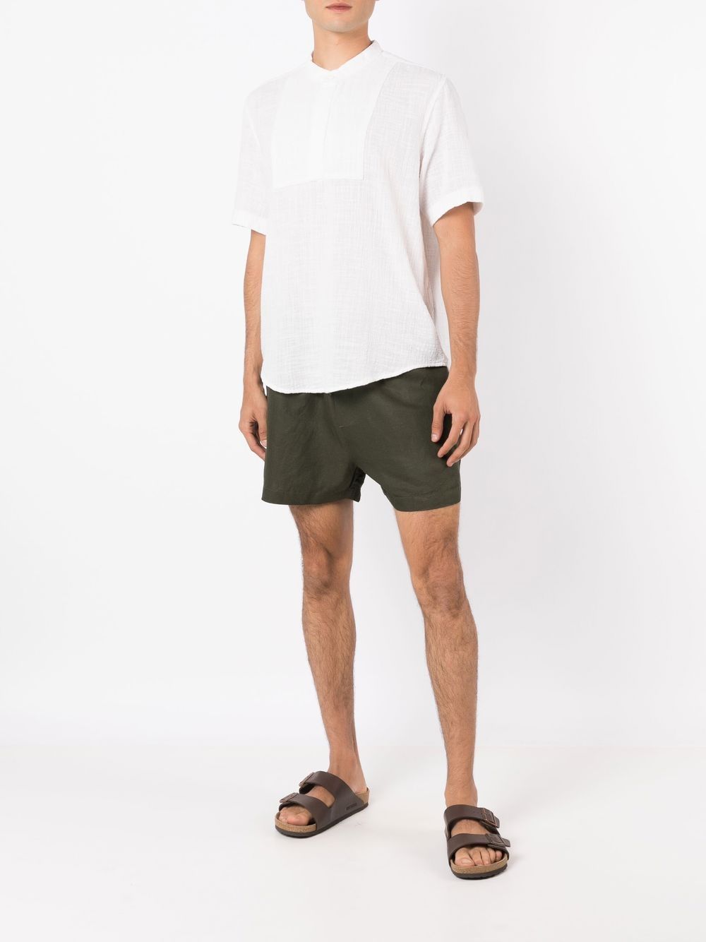 Osklen Shorts met elastische tailleband - Groen