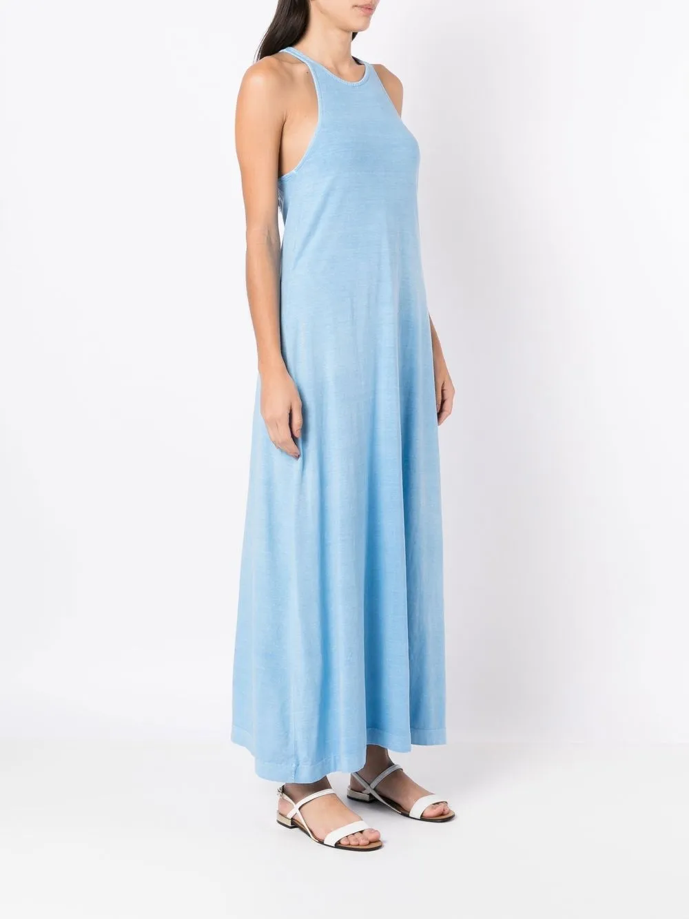 Marion Halterneck Rib Dress Blue