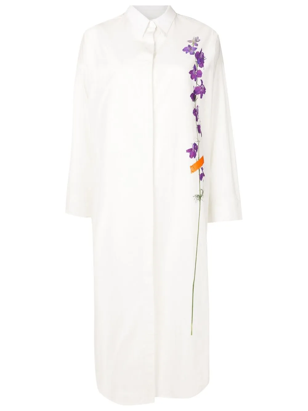 

Osklen long-sleeve shirt dress - White