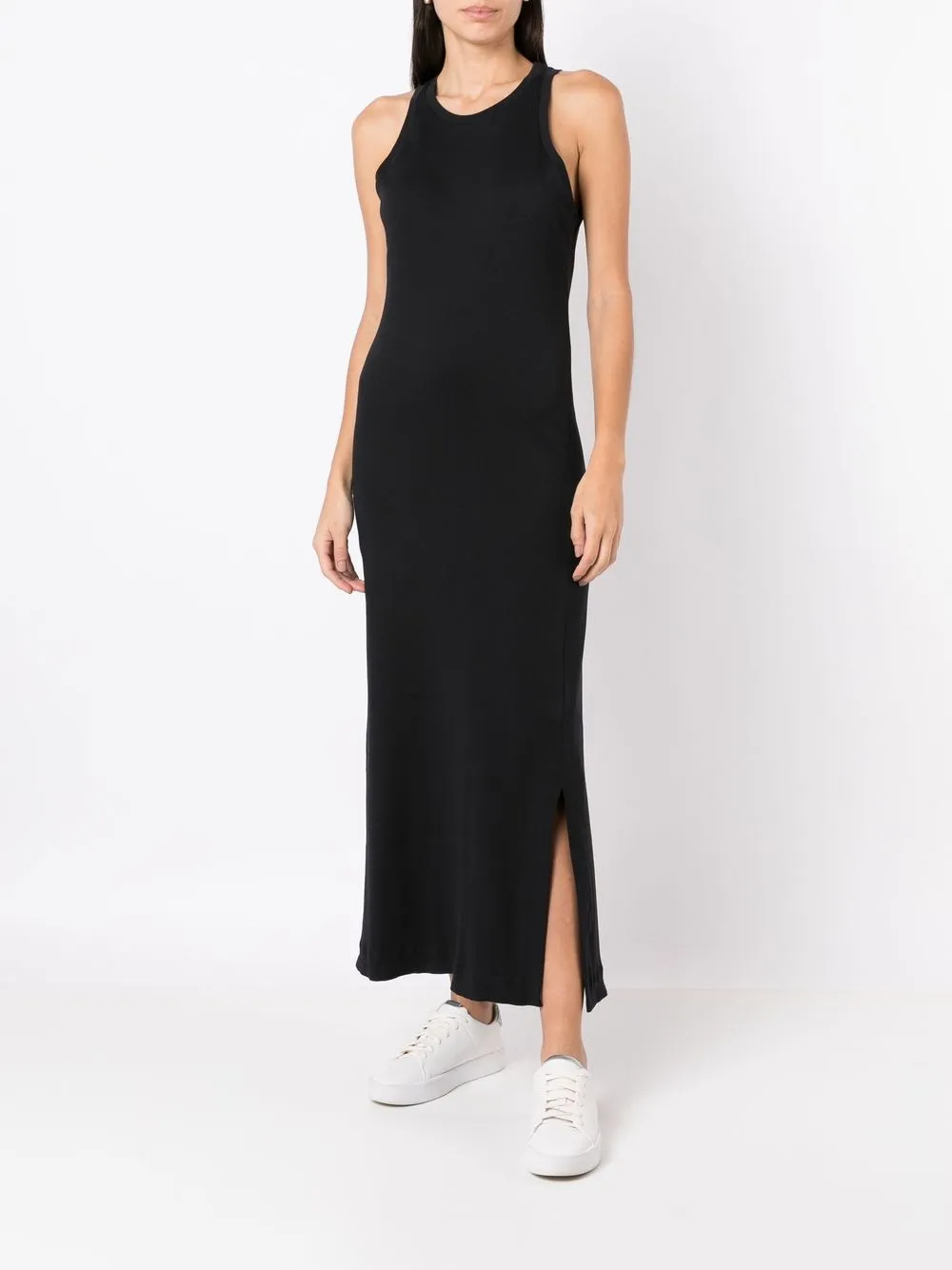 Osklen Maxi-jurk met halternek - Zwart