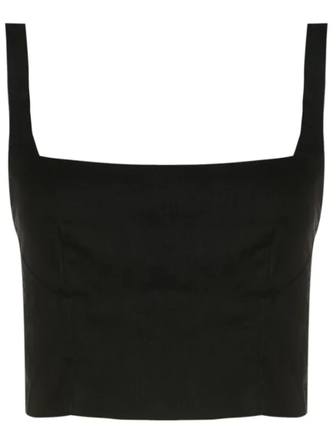 Osklen cropped thin-strap vest top 