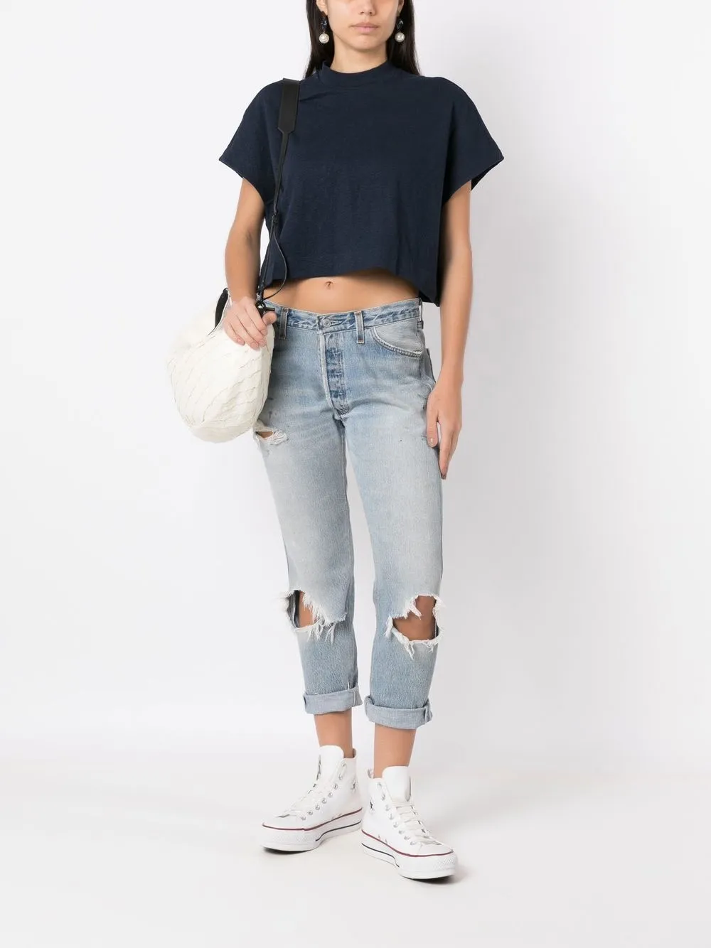 Osklen Cropped T-shirt - Blauw