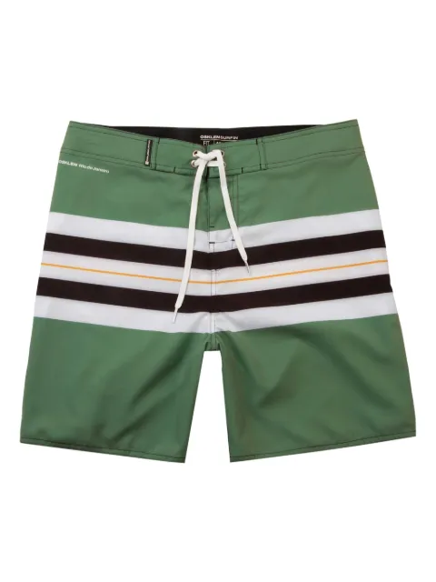 Osklen stripe-print swim shorts
