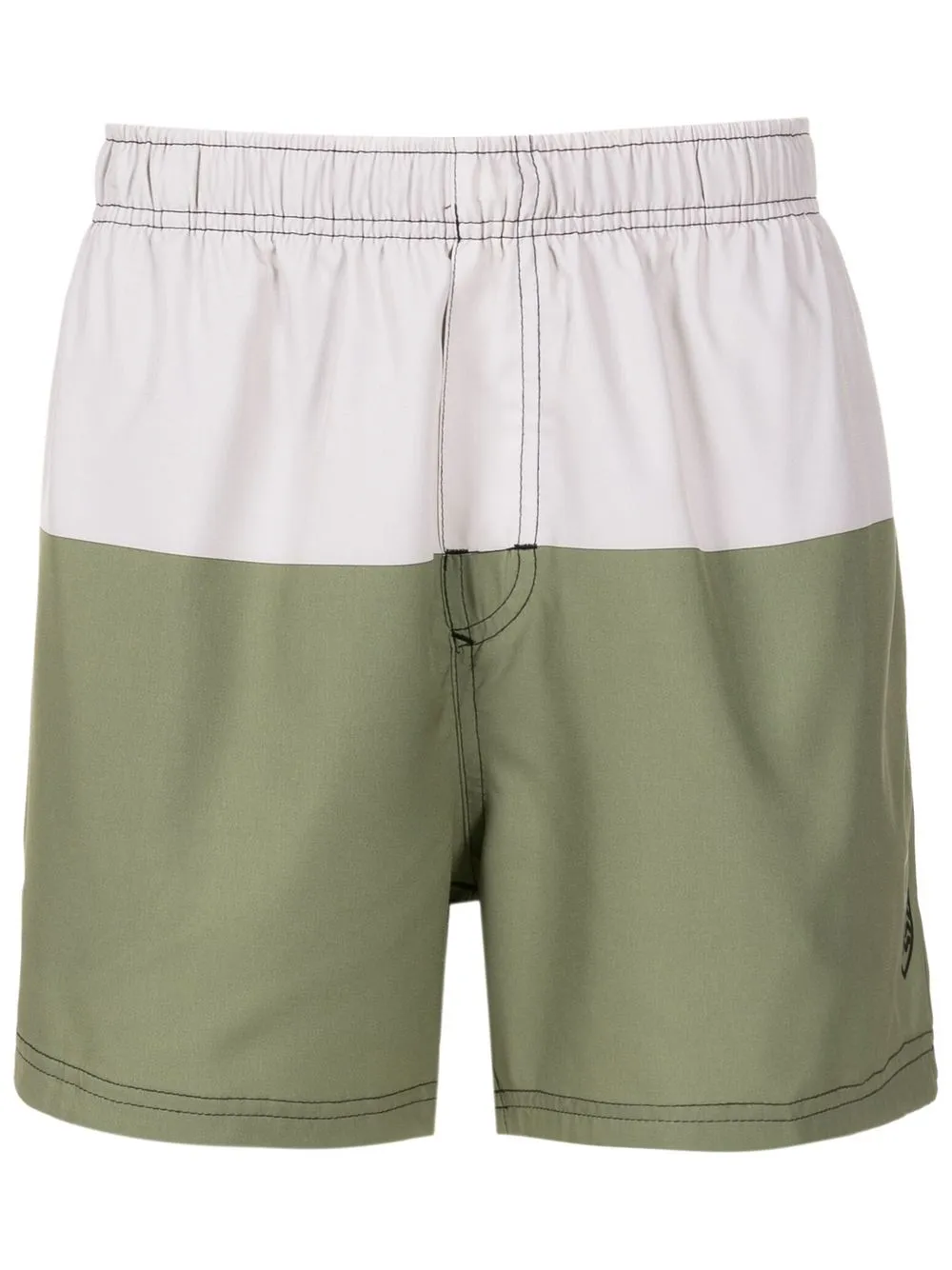 

Osklen two-tone panel shorts - Neutrals