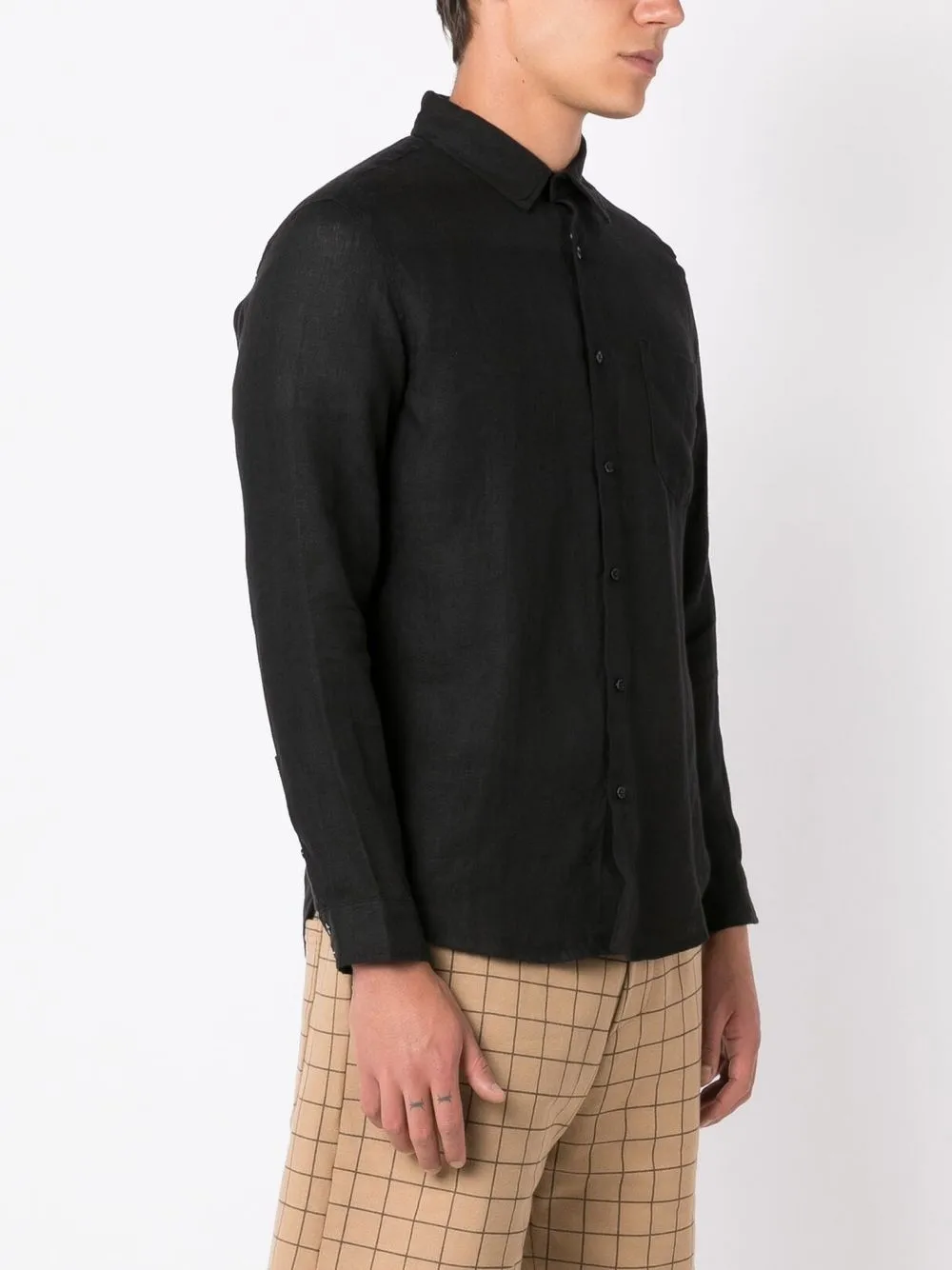 Osklen Buttoned-up Long-sleeved Shirt In Black