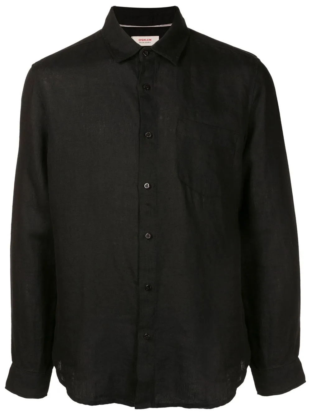 Osklen Camisa mangas longas com botões | Preto | Image 1