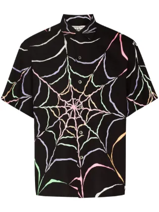 WACKO MARIA x WOLF's HEAD Cobweb Shirt - Farfetch