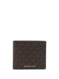 Michael Michael Kors logo-print bi-fold wallet - Brown