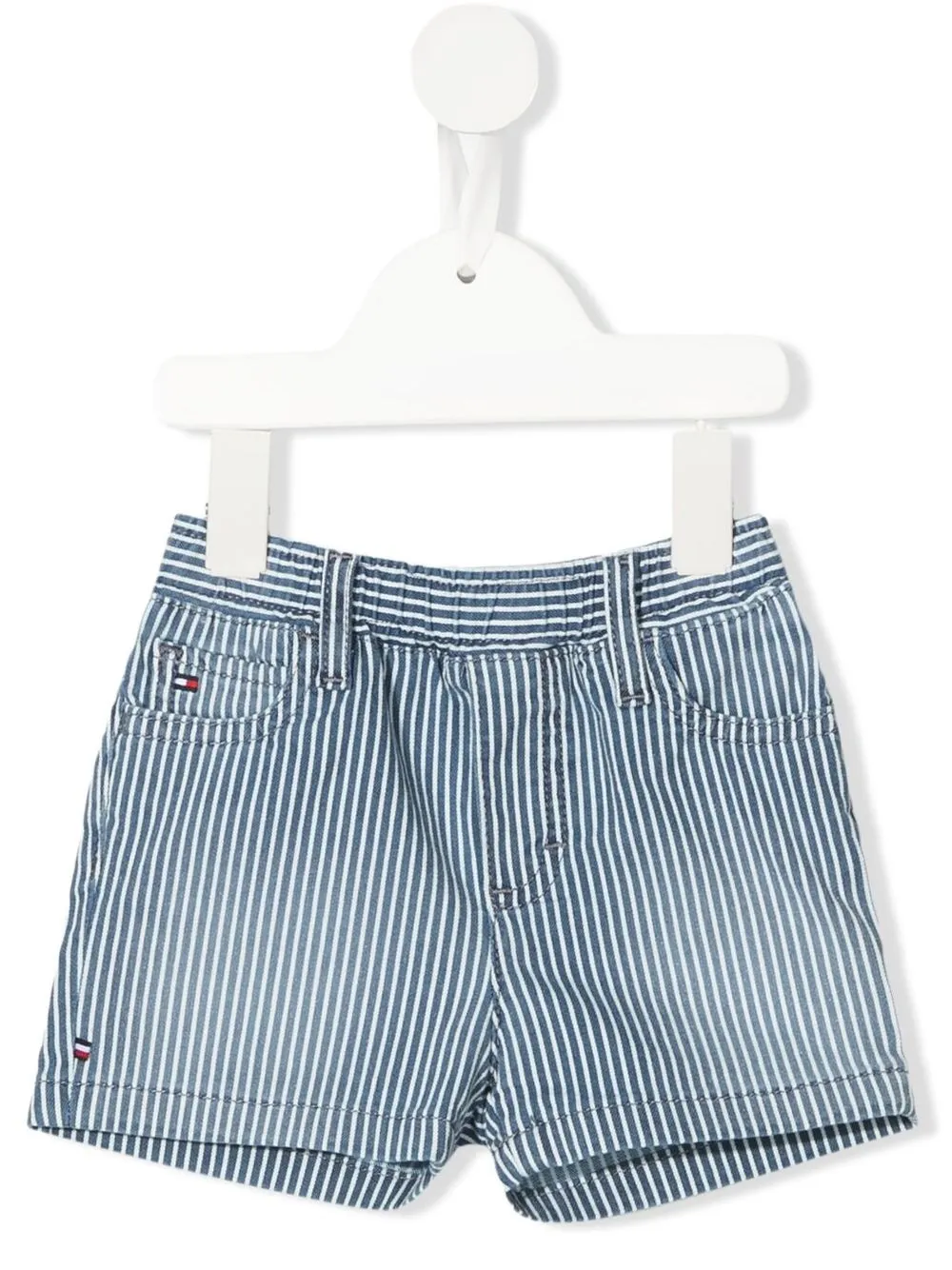

Tommy Hilfiger Junior shorts con logo bordado - Azul