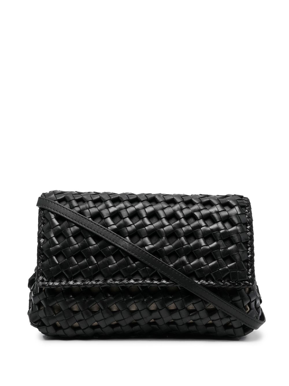 Officine Creative woven crossbody bag - Black