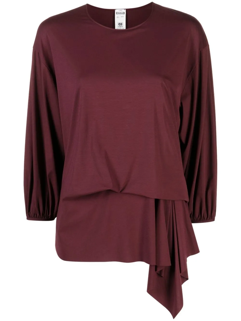 

Wolford long-sleeve asymmetric-hem top - Red