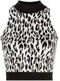 Wolford animal print crop top - White