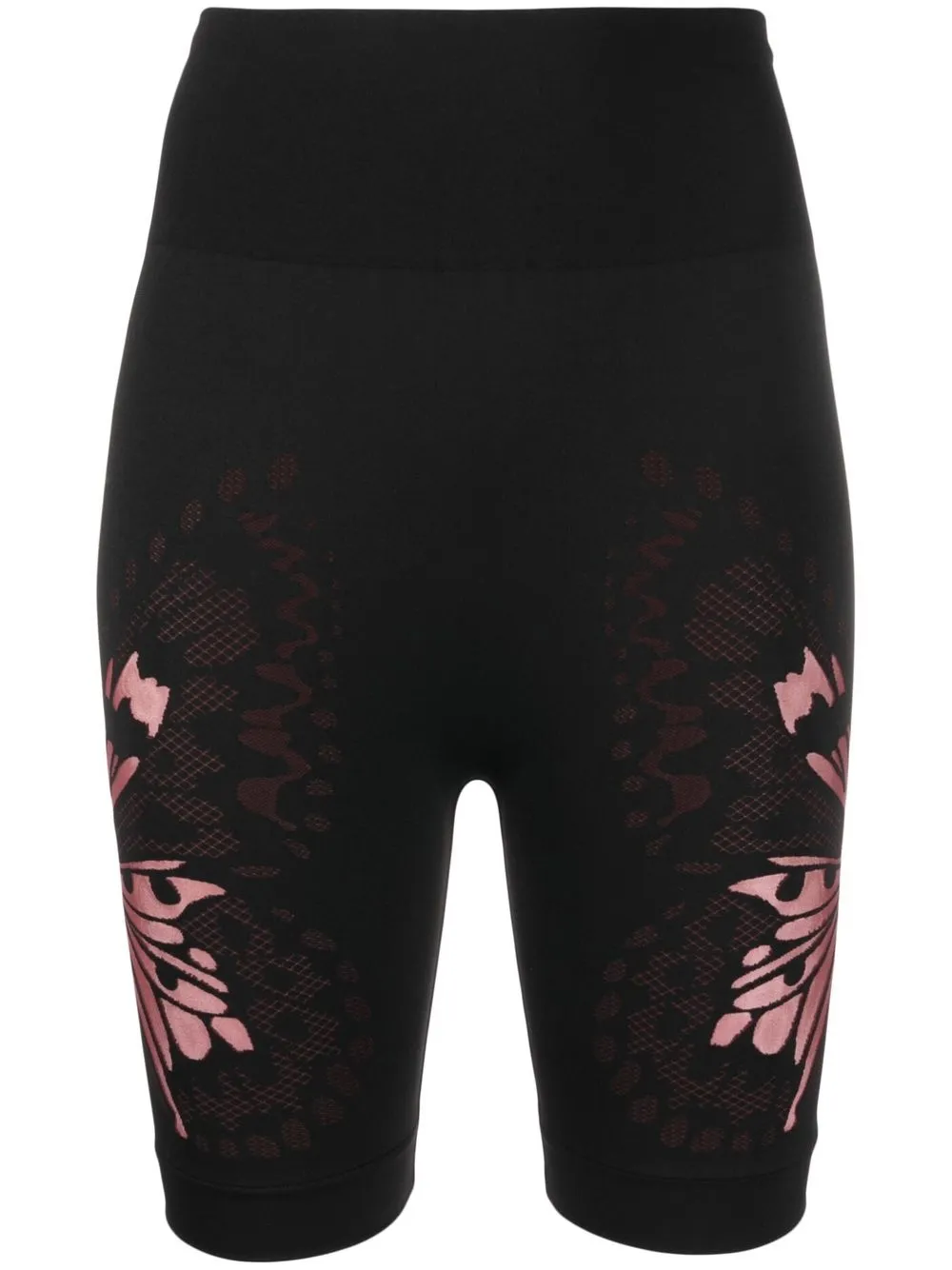 

Wolford butterfly-print cycling shorts - Black