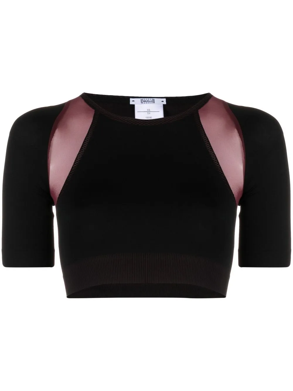 

Wolford cropped short-sleeve top - Black