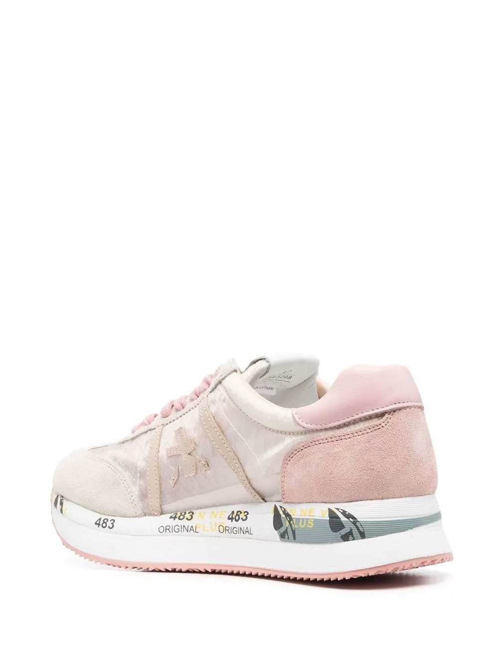 Premiata logo-detail lace-up sneakers Neutrals