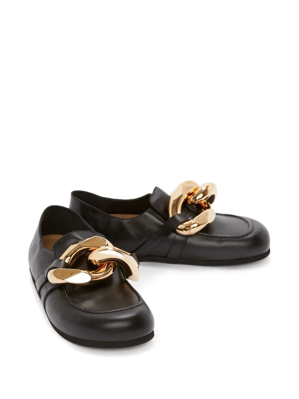 JW Anderson Chain Leather Loafers - Farfetch