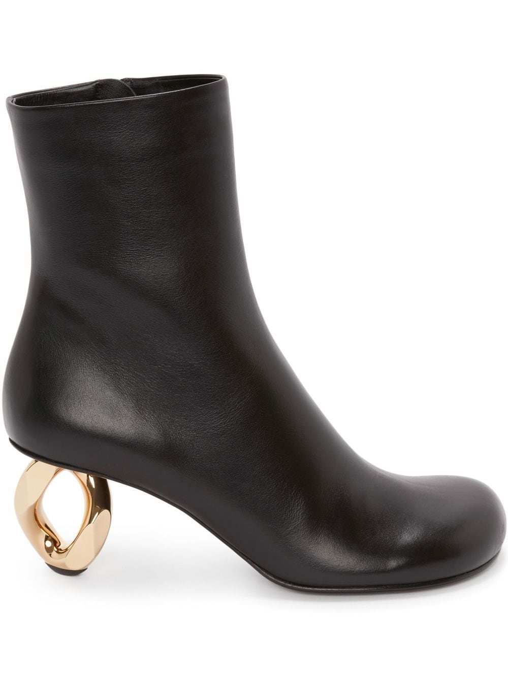 Shop Jw Anderson Chain Mid-heel Boots In Black