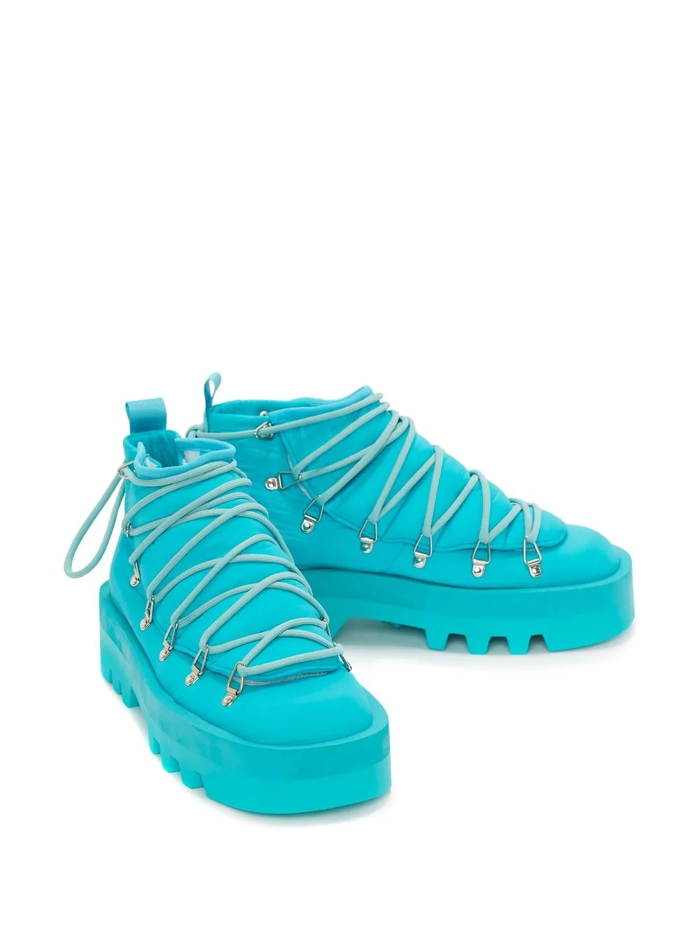jw anderson padded lace up boots