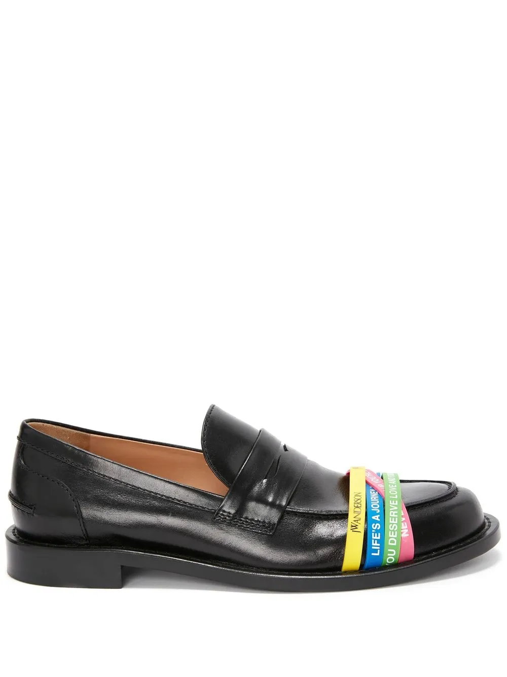 

JW Anderson mocasines con tiras elásticas - Negro