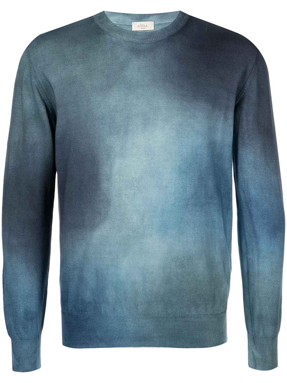 

Altea tie-dye crew-neck jumper - Blue