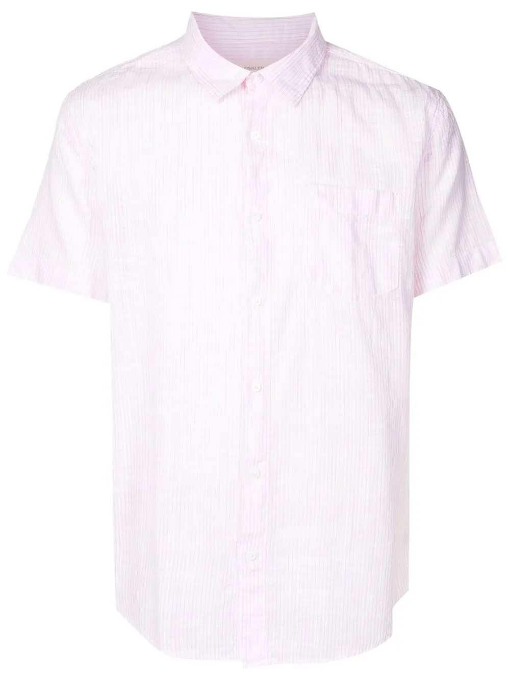 

Osklen fine-check short-sleeve shirt - Pink