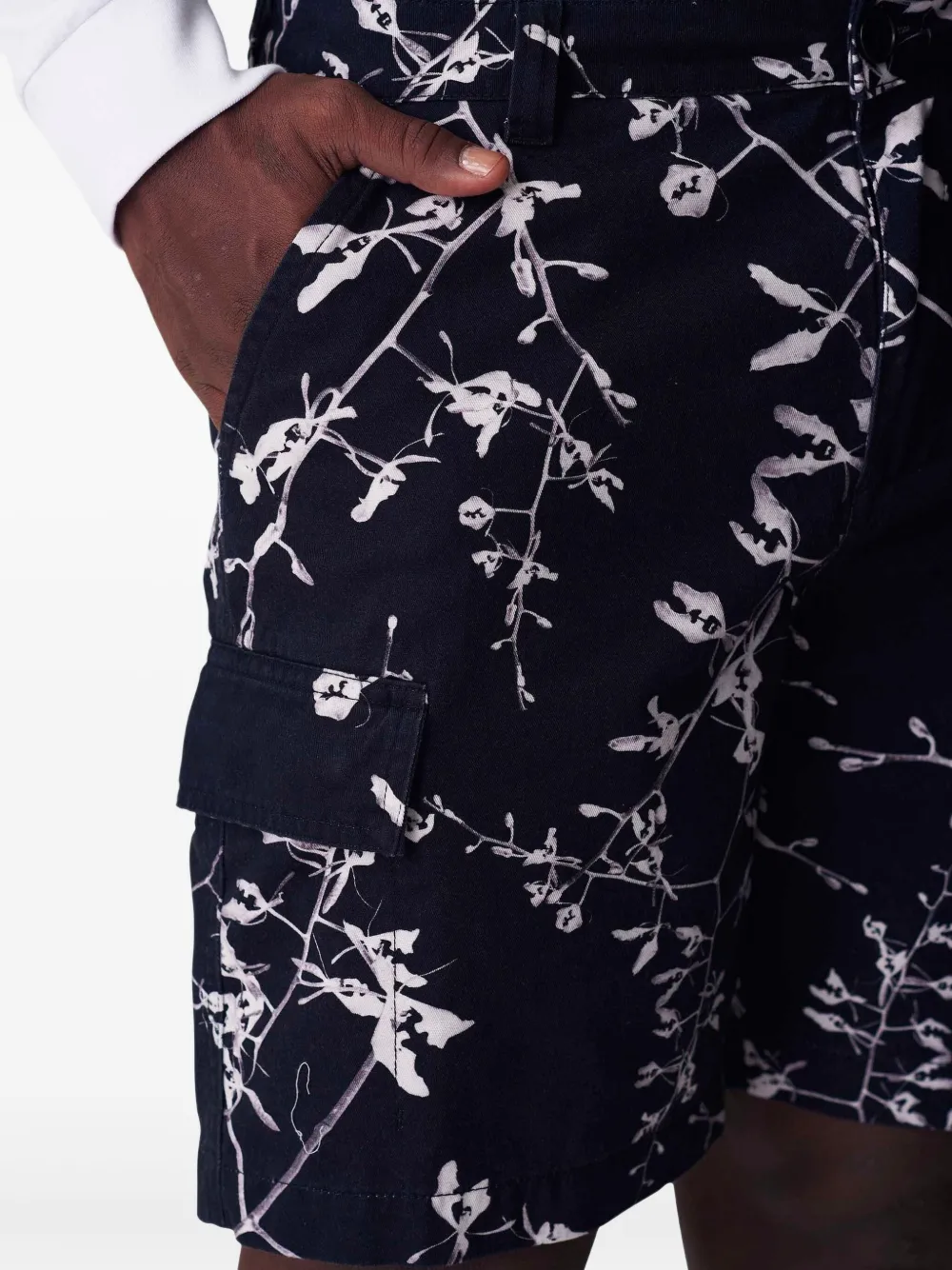 Osklen Shorts met bloemenprint Zwart